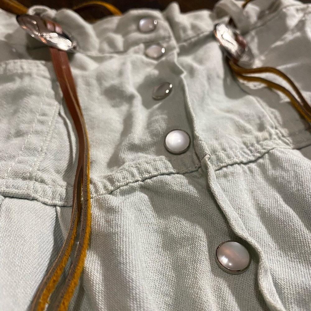 Long Jean Skirt Belt Included - Size 7/8